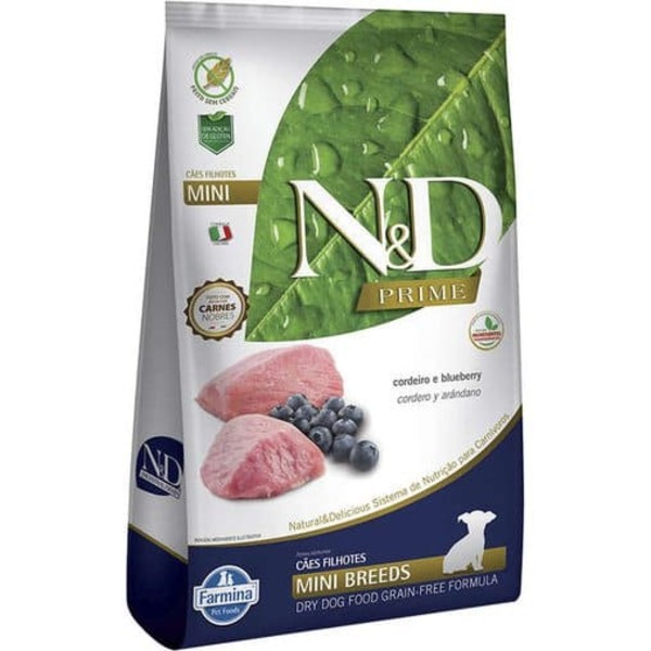 Ração N&D Prime Mini Cordeiro Blueberry