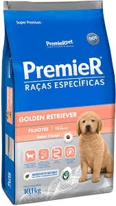 Embalagem da ração Premier Pet Golden Retriever filhote para 2025