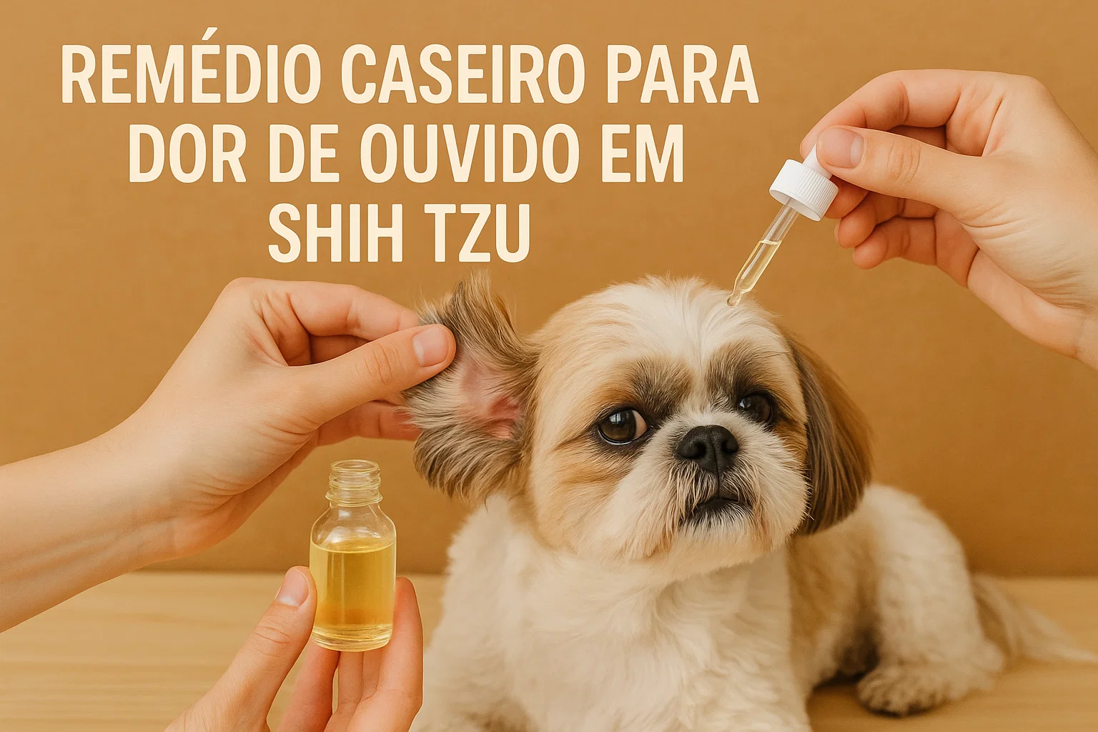 tutor aplicanto remedio caseiro para dor de ouvido em shih tzu